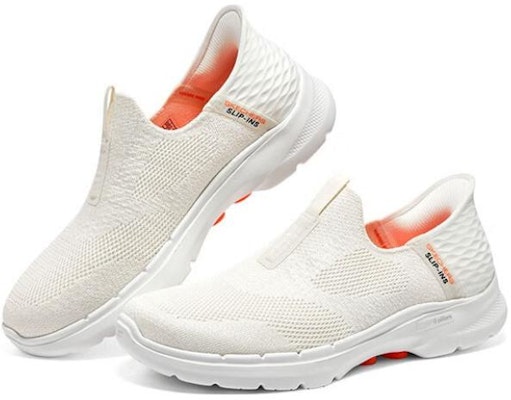 (W) Skechers Go Walk 6 Slip In Fabulous View 'Blanco Roto' 124569-OFWT Lookbook (W) Skechers Go Walk 6 Slip In Fabulous View 'Blanco Roto' 124569-OFWT