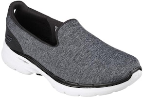 Skechers Go Walk 6 Grand Horizon 透氣耐磨 低幫運動休閒鞋 女款 灰黑 Lookbook Skechers Go Walk 6 Grand Horizon 透氣耐磨 低幫運動休閒鞋 女款 灰黑