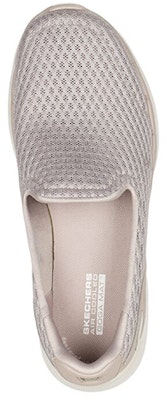 (W) Skechers Go Walk 6 'Abu Coklat' 124508-TPE Shop (W) Skechers Go Walk 6 'Abu Coklat' 124508-TPE