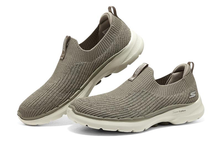 (W) Skechers Go Walk 6 'Grey Brown Slip-On' 圖 3