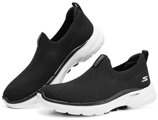 (Women) Skechers Go Walk 6 'Black White' 124557-BKW Lookbook (Women) Skechers Go Walk 6 'Black White' 124557-BKW