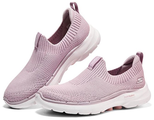 (W) 斯凯奇 Go Walk 6 粉色 女款休闲鞋 124557-MVE Lookbook (W) 斯凯奇 Go Walk 6 粉色 女款休闲鞋 124557-MVE