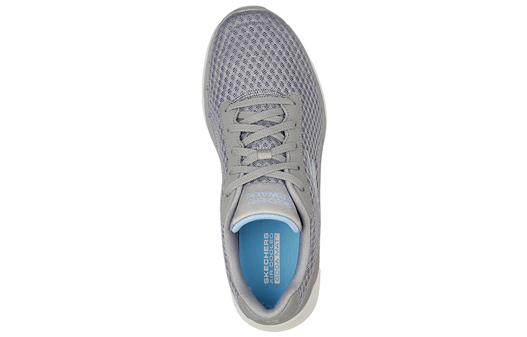 Lookbook (W) スケッチャーズ GOwalk 6 アイコニックビジョン グレー 124514-GYBL