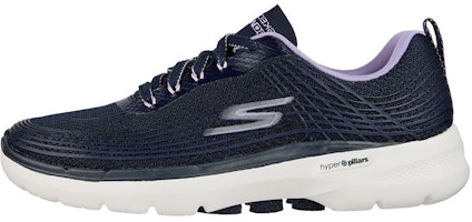 (Women) Skechers Go Walk 6 'Black Purple' 124554-NVLV (Women) Skechers Go Walk 6 'Black Purple' 124554-NVLV