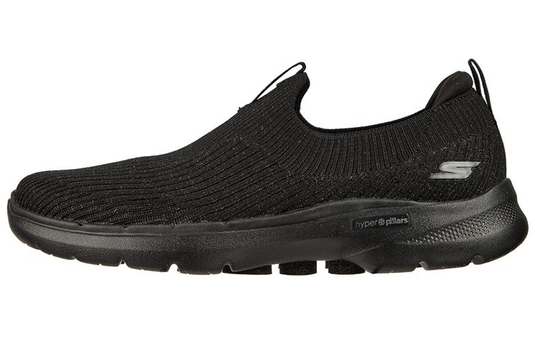 (Women) Skechers Go Walk 6 'Ocean Crystal Slip-On Black' 124521-BBK