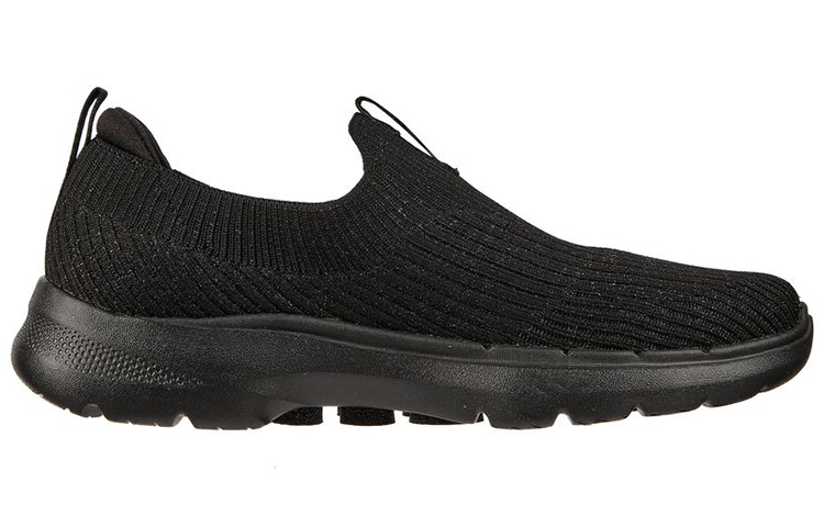 Order (W) Skechers Go Walk 6 "Ocean Crystal Slip-On Noir" 124521-BBK