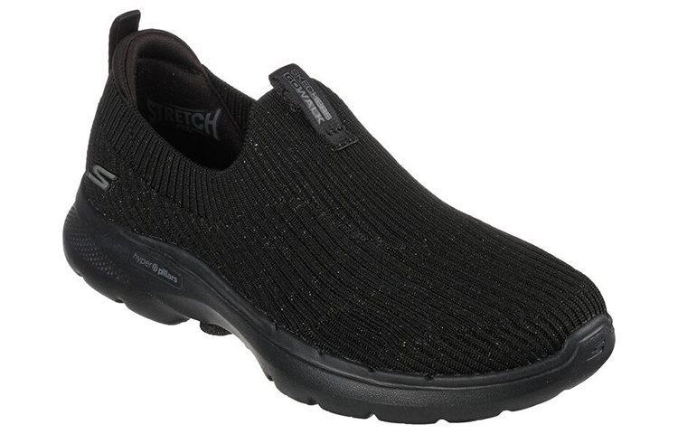 Lookbook (W) Skechers Go Walk 6 "Ocean Crystal Slip-On Noir" 124521-BBK