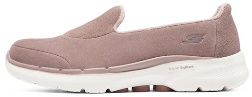 (Women) Skechers Go Walk 6 'Pink Jujube Fleece-Lined Slip-On' 124528-MVE (Women) Skechers Go Walk 6 'Pink Jujube Fleece-Lined Slip-On' 124528-MVE
