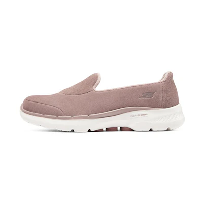 (W) Skechers Go Walk 6 'Pink Jujube Fleece-Lined Slip-On'