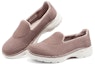 Lookbook (W) Skechers Go Walk 6 'Pink Jujube Fleece-Lined Slip-On' Kasut Sarung Wanita 124528-MVE
