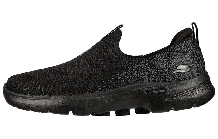 (W) Skechers Go Walk 6 'Pure Black Slip-On'