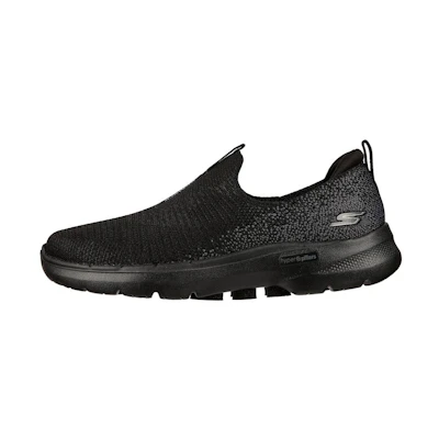 (W) Skechers Go Walk 6 'Pure Black Slip-On'