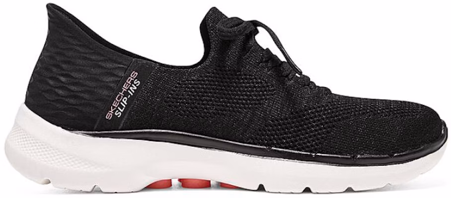 Skechers Go Walk 6 閃穿鞋 耐磨防滑減震 低筒 運動休閒鞋 女款 黑紅 Order Skechers Go Walk 6 閃穿鞋 耐磨防滑減震 低筒 運動休閒鞋 女款 黑紅
