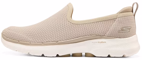 (Women) Skechers Go Walk 6 Low-tops Sneakers Gray 124505-NAT (Women) Skechers Go Walk 6 Low-tops Sneakers Gray 124505-NAT