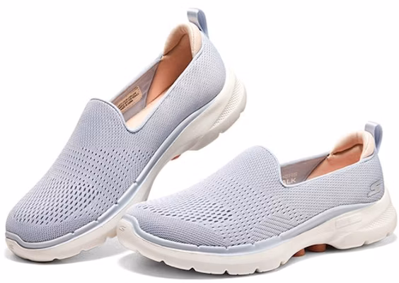 Skechers Go Walk 6 防滑耐磨 低筒 運動休閒鞋 女款 藍色 Order Skechers Go Walk 6 防滑耐磨 低筒 運動休閒鞋 女款 藍色