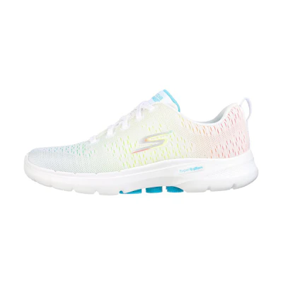 (W) Skechers Go Walk 6 'Trendy Versatile Low-Top White'
