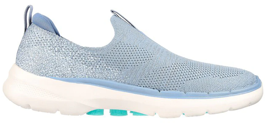 (W) Skechers Go Walk 6 ''Weiß Blau'' 124502-BLTQ Order (W) Skechers Go Walk 6 ''Weiß Blau'' 124502-BLTQ