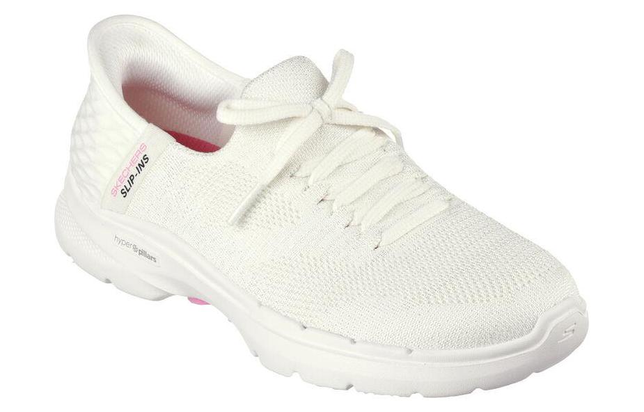 Lookbook (W) スケッチャーズ GOwalk 6 レースアップ オフホワイト 124568-OFWT