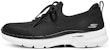 (W) Skechers Go Walk 6 Hyper Burst 'Hitam Putih' 896136-BKW