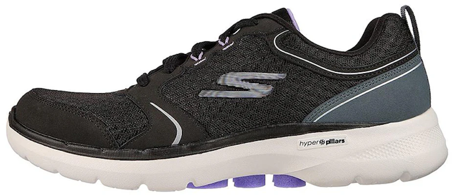 (W) Skechers Go Walk 6 Schwarz/Lila Damen Sneaker Low-Top 124518-BKLV Buy (W) Skechers Go Walk 6 Schwarz/Lila Damen Sneaker Low-Top 124518-BKLV