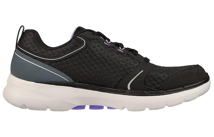 Order (W) Skechers Go Walk 6 Schwarz/Lila Damen Sneaker Low-Top 124518-BKLV