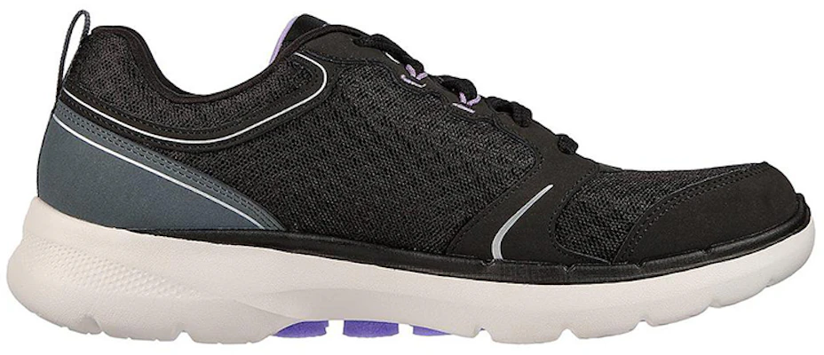(W) Skechers Go Walk 6 Schwarz/Lila Damen Sneaker Low-Top 124518-BKLV Order (W) Skechers Go Walk 6 Schwarz/Lila Damen Sneaker Low-Top 124518-BKLV