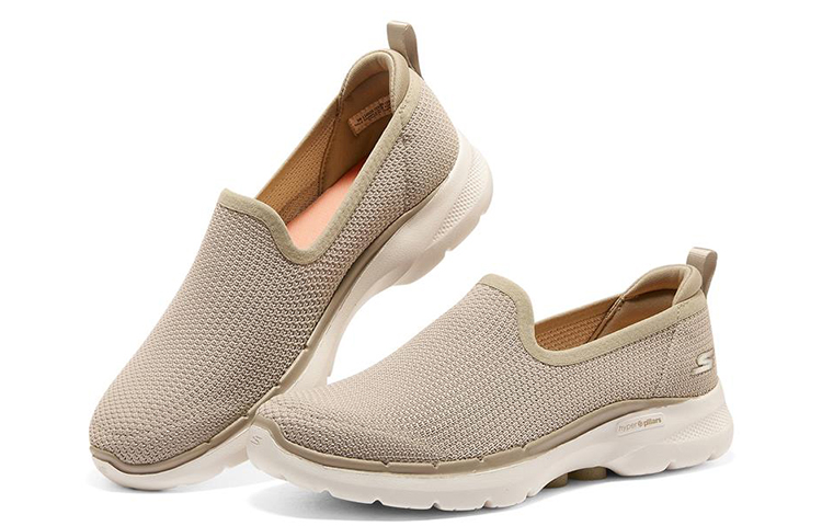 Lookbook (W) Sneakers Skechers Go Walk 6 Grigie Basse da Passeggio. 124505-NAT