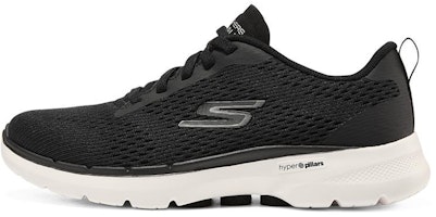 (Women) Skechers Go Walk 6 Low-tops Sport Shoes Black/White 124512-BKW (Women) Skechers Go Walk 6 Low-tops Sport Shoes Black/White 124512-BKW