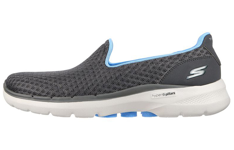 Buy (W) Skechers Go Walk 6 Low Sneaker Grau/Blau 124508-GYBL