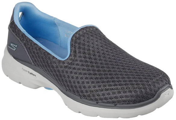 (W) Skechers Go Walk 6 Low Sneaker Grau/Blau 124508-GYBL Lookbook (W) Skechers Go Walk 6 Low Sneaker Grau/Blau 124508-GYBL