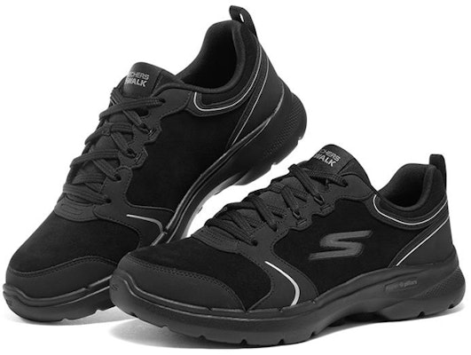 (Women) Skechers Go Walk 6 Low-Top Black 896046-BBK Lookbook (Women) Skechers Go Walk 6 Low-Top Black 896046-BBK