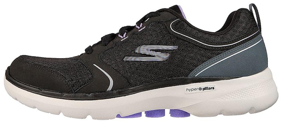 (Women) Skechers Go Walk 6 Low-Top Black/Purple 124518-BKLV Buy (Women) Skechers Go Walk 6 Low-Top Black/Purple 124518-BKLV