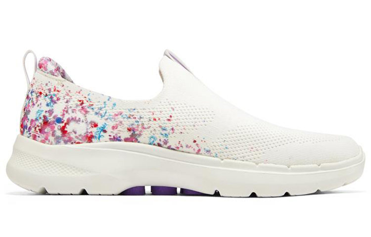 Order (W) Skechers Go Walk 6 Slip-On ''Wit Multicolor'' 124543-WMLT