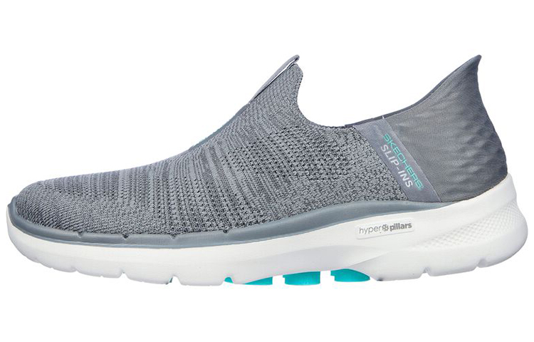 (Women) Skechers Go Walk 6 Slip In Fabulous View 'Grey' 124569-GRY
