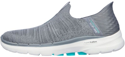 (Women) Skechers Go Walk 6 Slip In Fabulous View 'Grey' 124569-GRY (Women) Skechers Go Walk 6 Slip In Fabulous View 'Grey' 124569-GRY