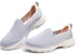 (W) Skechers Go Walk 6 Slip In Fabulous View 'Kelabu Muda Pink' 124571-LGPK
