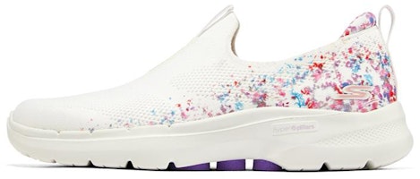 (Women) Skechers Go Walk 6 Slip-On 'White Multicolor' 124543-WMLT (Women) Skechers Go Walk 6 Slip-On 'White Multicolor' 124543-WMLT