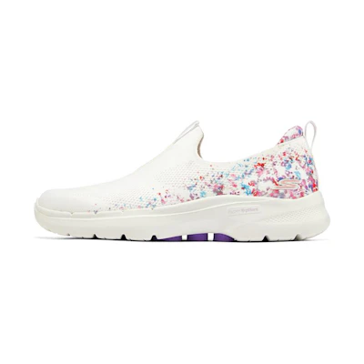 (W) Skechers Go Walk 6 Slip-On 'White Multicolor'
