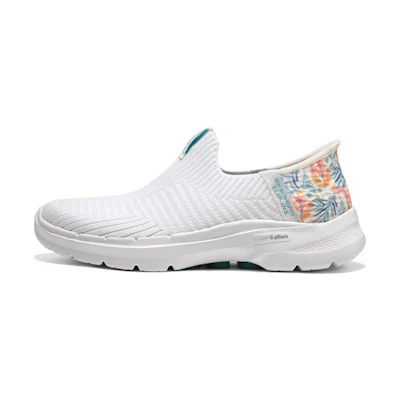(W) Skechers Go Walk 6 Tropical Bay 'White Multicolor'