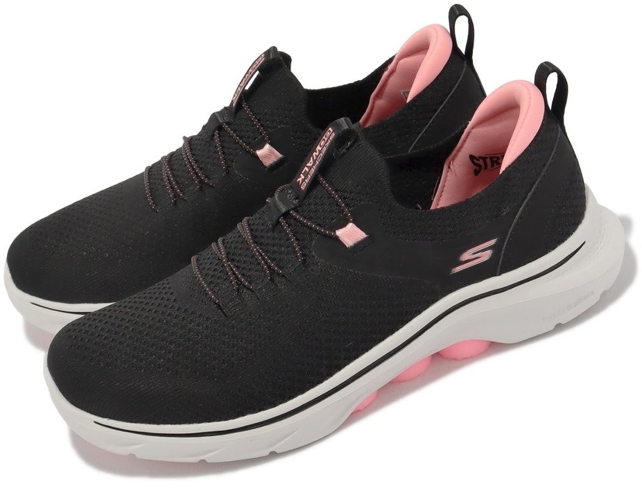 women-skechers-go-walk-7-casual-shoes-black-125225-bkhp