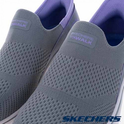 (Women) Skechers GO WALK 7 Casual Shoes Grey Gray 125231GYLV Purchase (Women) Skechers GO WALK 7 Casual Shoes Grey Gray 125231GYLV