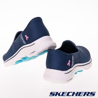 (W) SKECHERS GO WALK 7 Pink Ribbon Edition Sepatu Jalan Biru Indigo 125255WNVMT Cheap (W) SKECHERS GO WALK 7 Pink Ribbon Edition Sepatu Jalan Biru Indigo 125255WNVMT