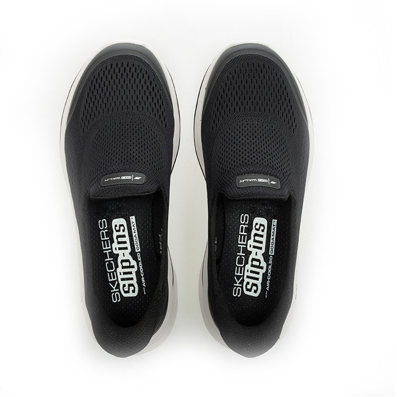 Sizing (Women) Skechers GO WALK 8 Walking Shoes Plain black noodles 125942WBLK