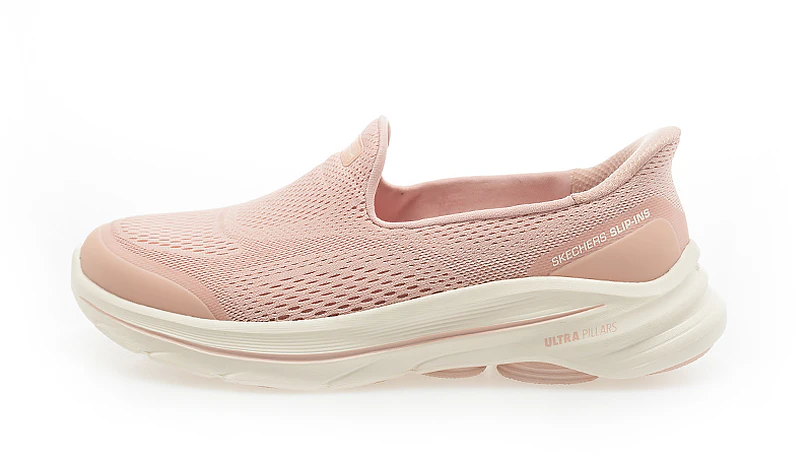 women-skechers-go-walk-8-walking-shoes-red-pink-plain-design-125942-wmve