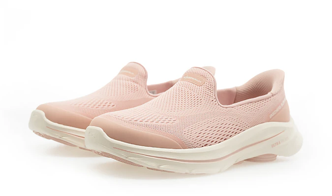 (Women) Skechers GO WALK 8 Walking Shoes Red/Pink Plain Design 125942WMVE Order (Women) Skechers GO WALK 8 Walking Shoes Red/Pink Plain Design 125942WMVE