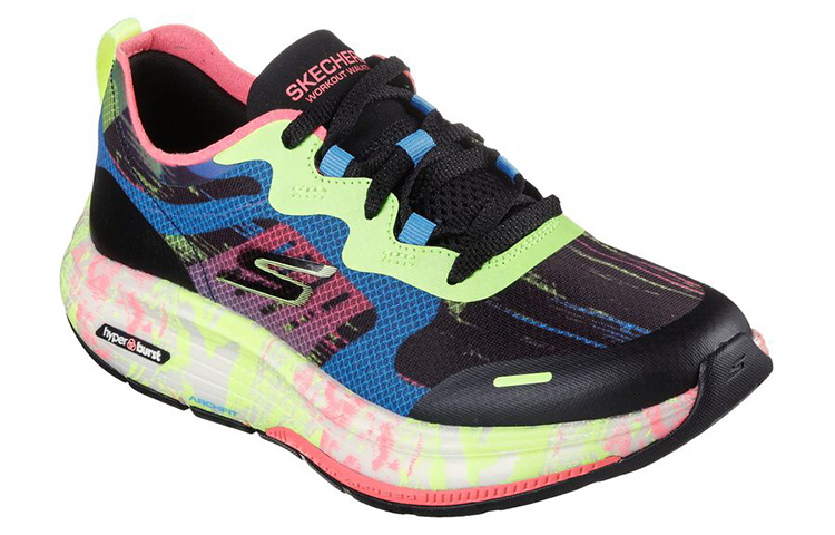 Lookbook (Women) Skechers Go Walk 'Black Blue Yellow' 124942-BKMT