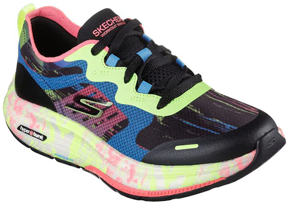 (Women) Skechers Go Walk 'Black Blue Yellow' 124942-BKMT Lookbook (Women) Skechers Go Walk 'Black Blue Yellow' 124942-BKMT