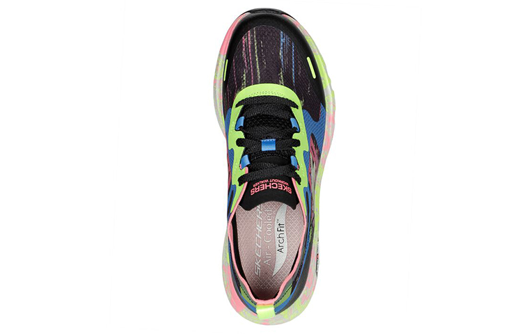 Shop (Women) Skechers Go Walk 'Black Blue Yellow' 124942-BKMT