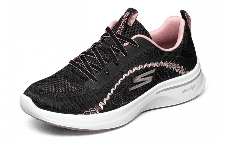 Order (W) Skechers Go Walk 'Hitam Merah Muda' 124112-BKPK