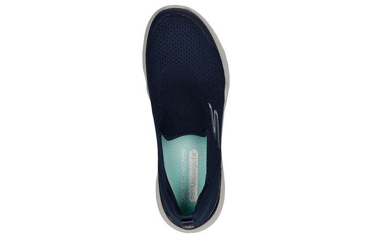 Shop Skechers Go Walk 低帮防滑耐磨休閒運動鞋 女款 藍色